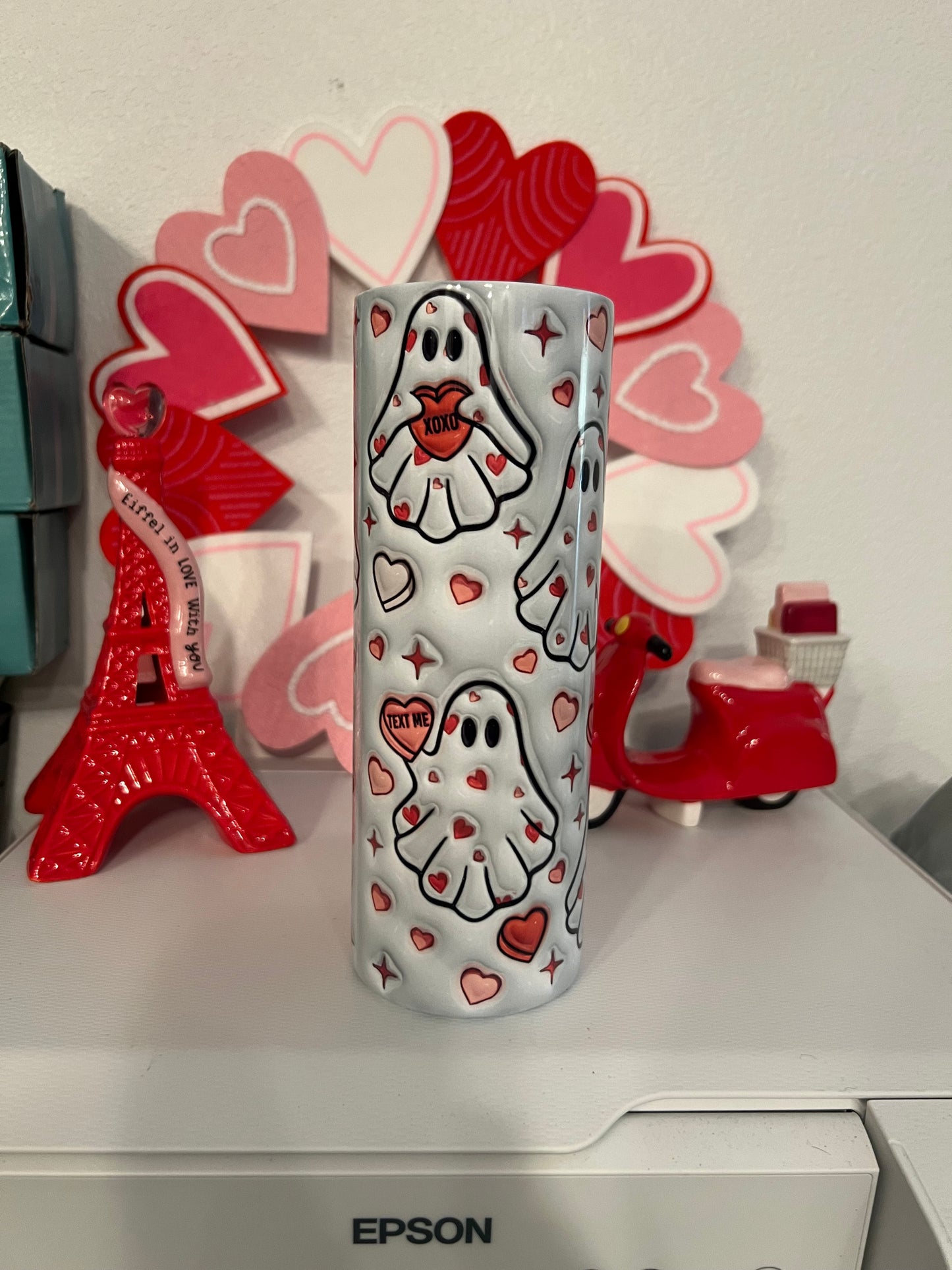 Valentines Ghost tumbler