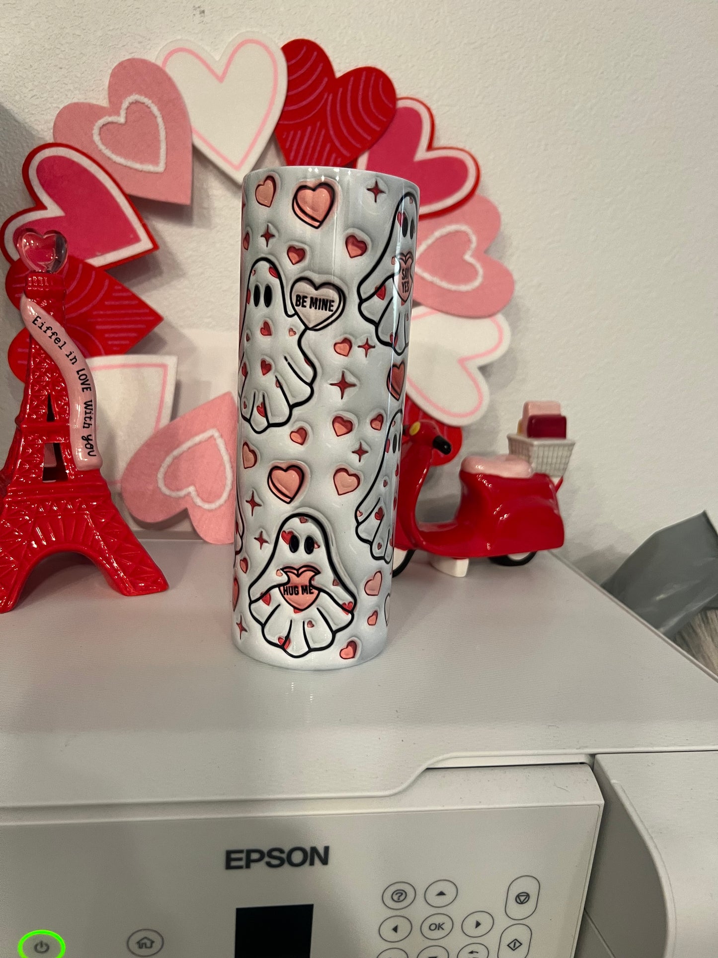 Valentines Ghost tumbler