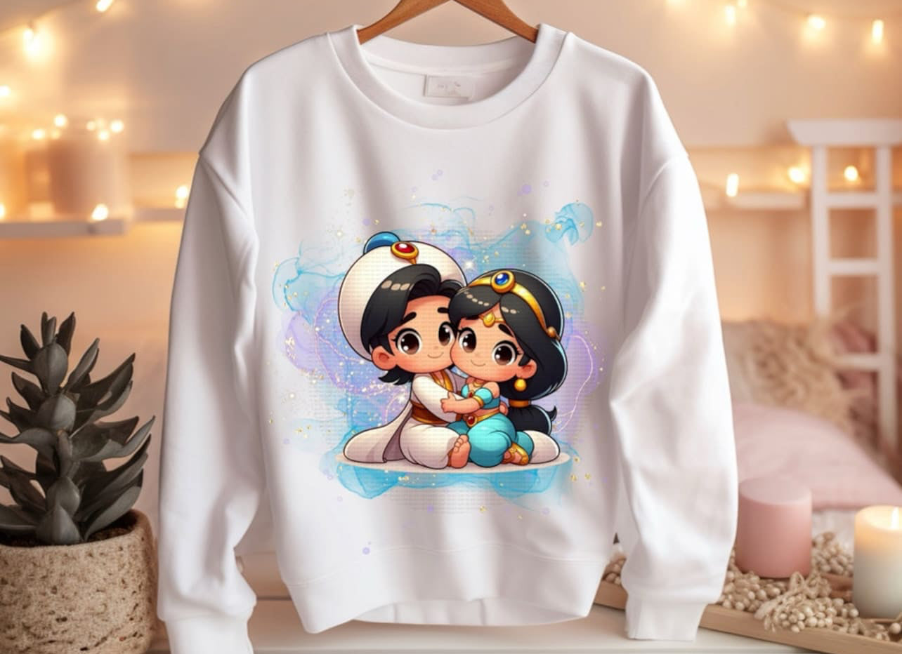 Baby Aladdin and Jasmine