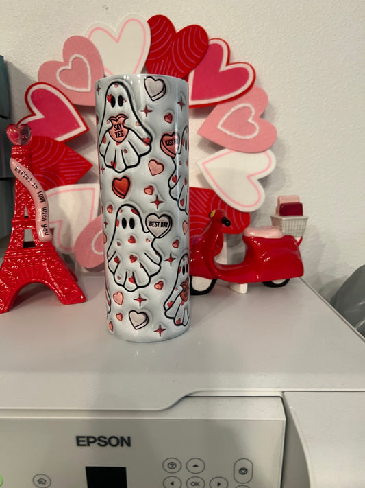 Valentines Ghost tumbler