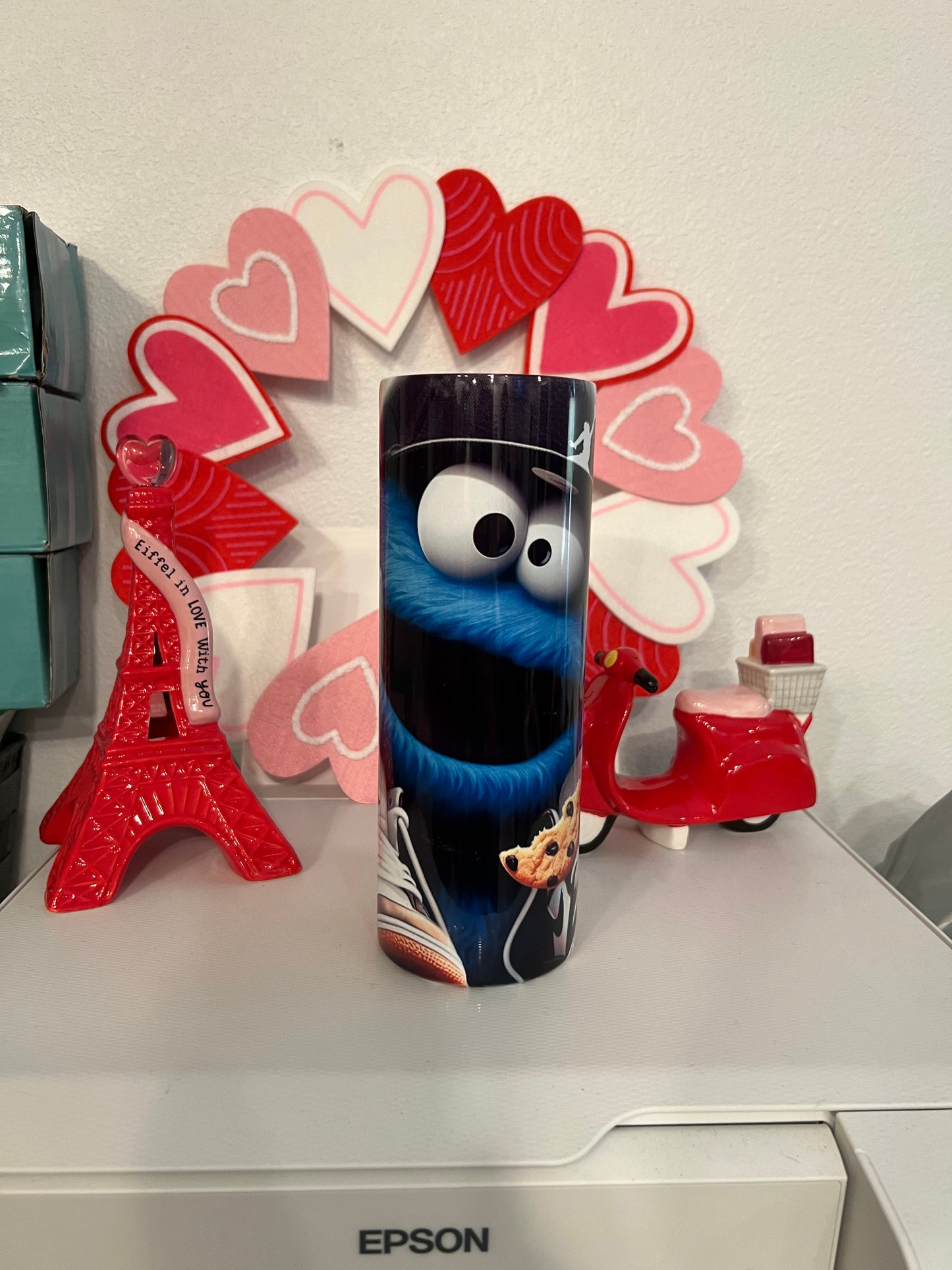 Cookie Monster tumbler