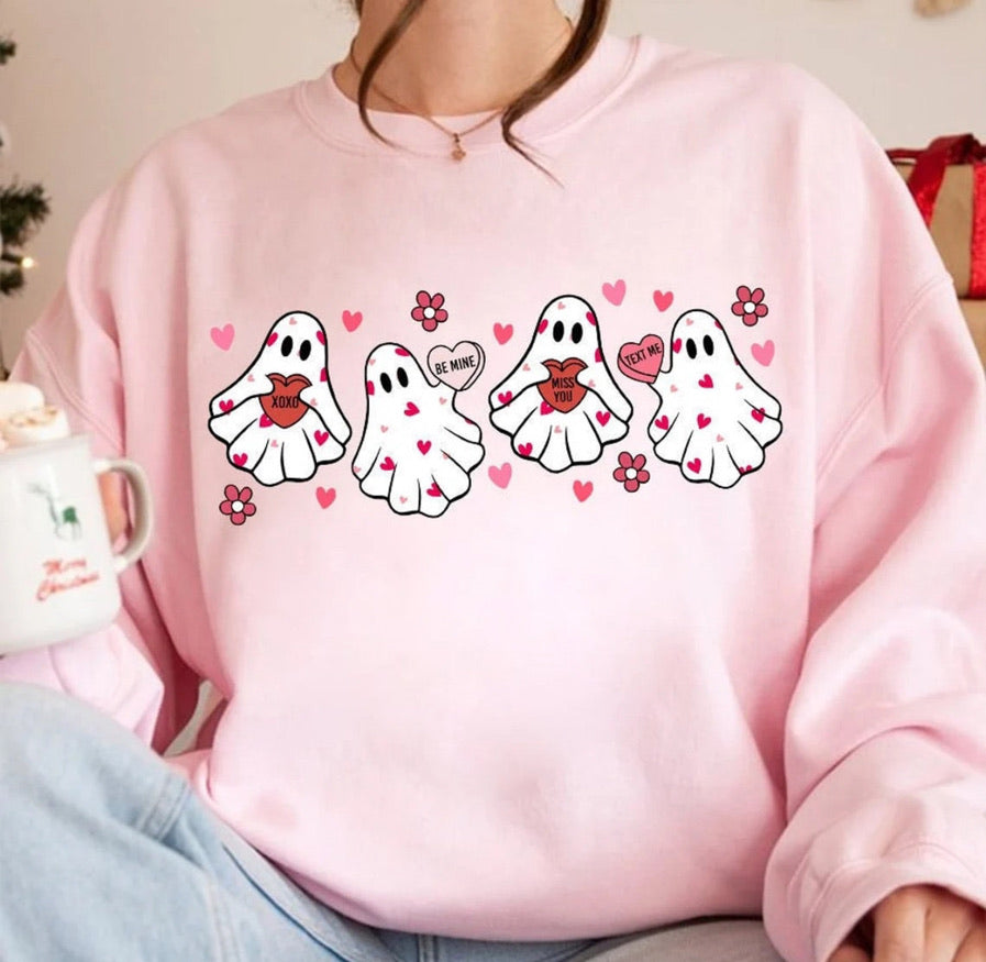 Ghost Valentines Crewneck