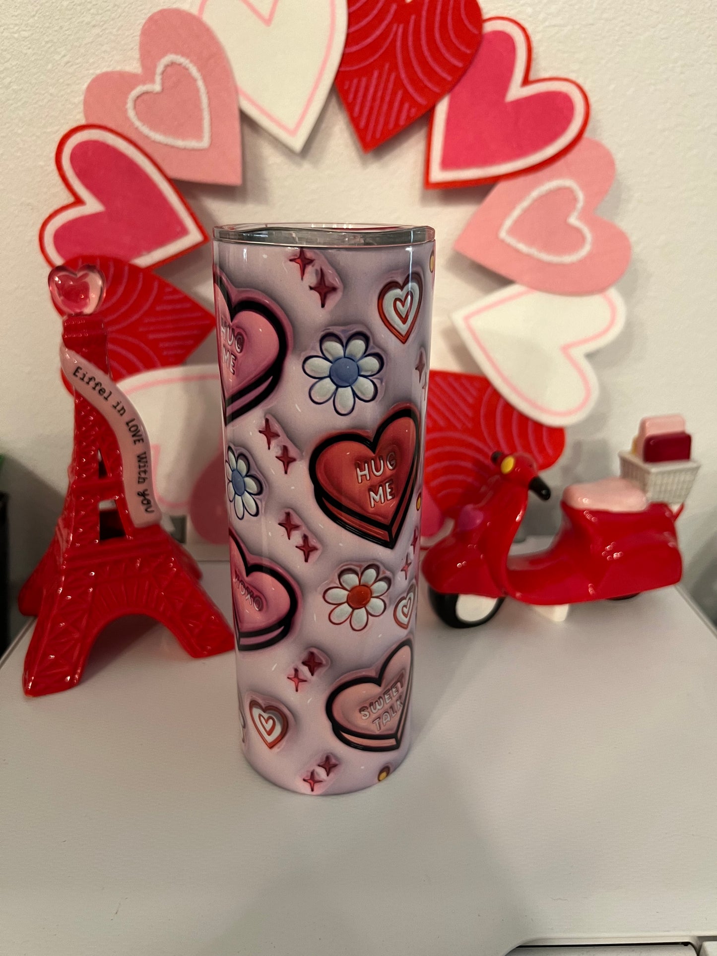 Valentines heart tumbler